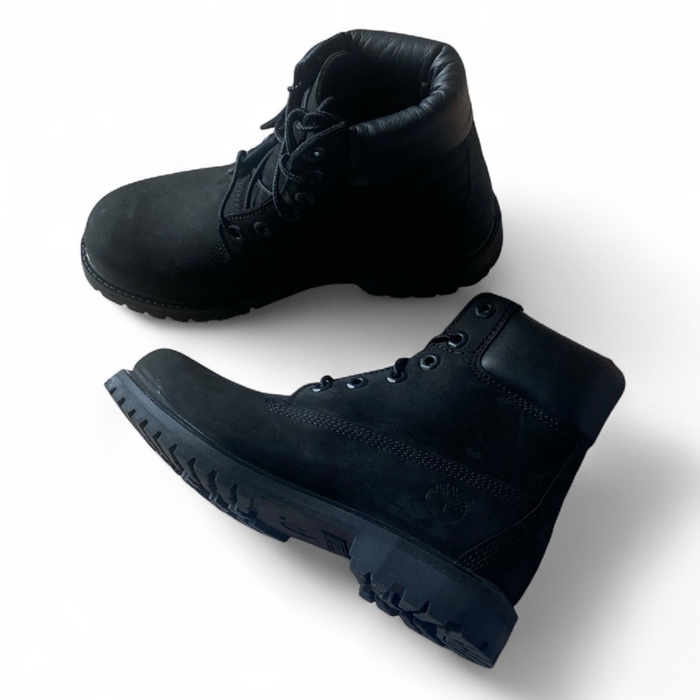 Timberland Premium 6” Waterproof Boot Black Lace Up Women’s Size 7 NWT Y2K